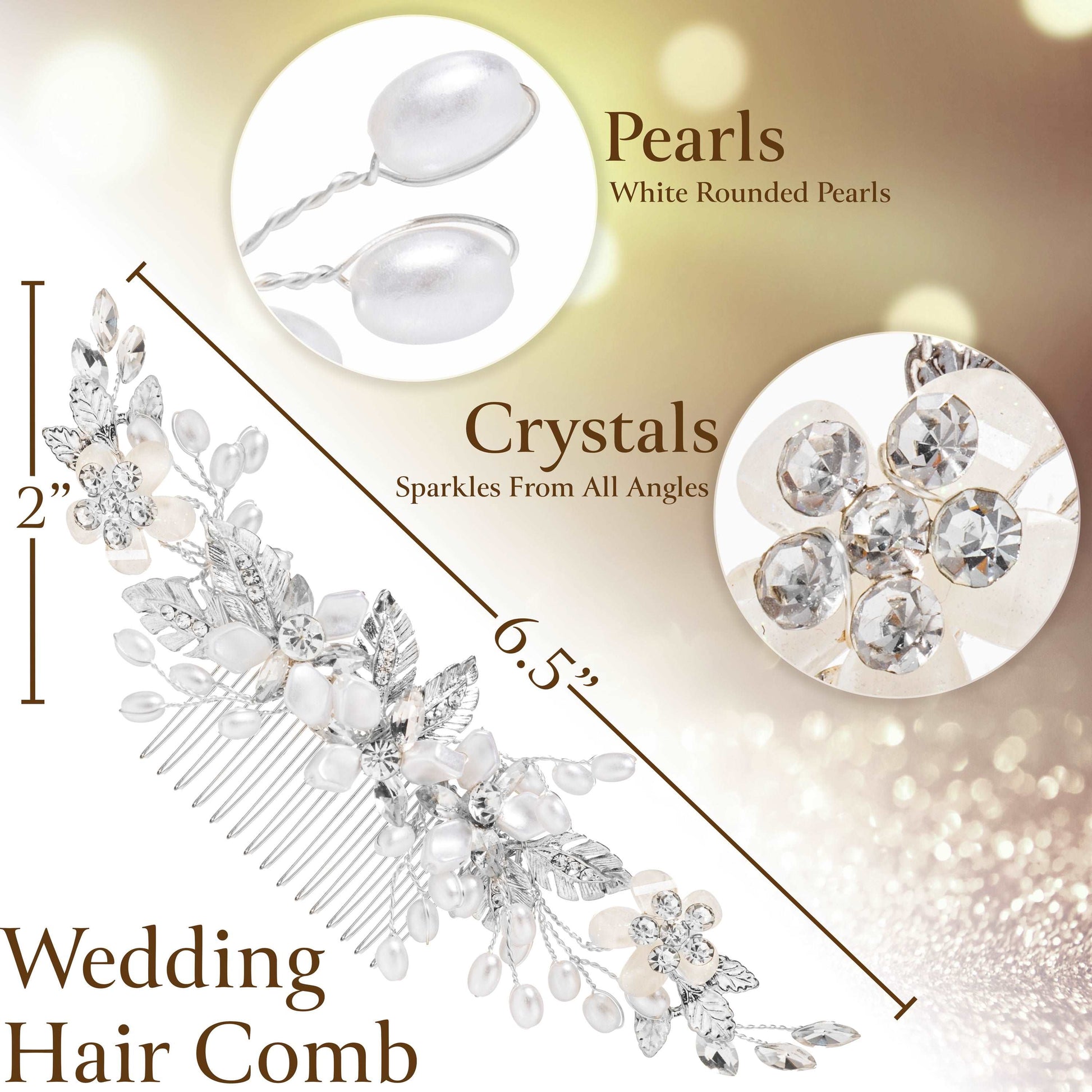 Ladies Hair Comb for Hairstyles Hair Jewelry pearl princess